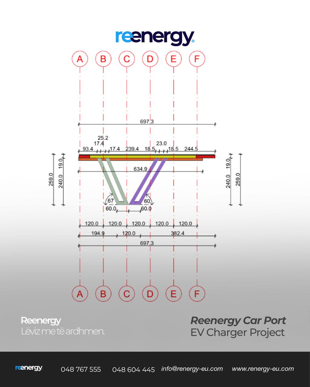 Carport engineering drawing